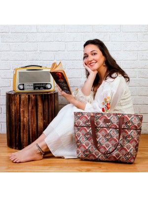 Mughal Art Multicolor Tote Bag