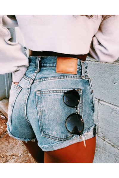 Fashionable short women's jeans  HE1611-04-02