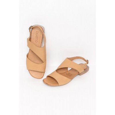 Alyssa Tan Leather Sandal