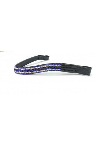 Royal Blue Double Crystal Browband