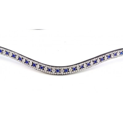 Blue and Silver Crystal Browband