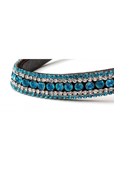 Turquoise Double Crystal Browband