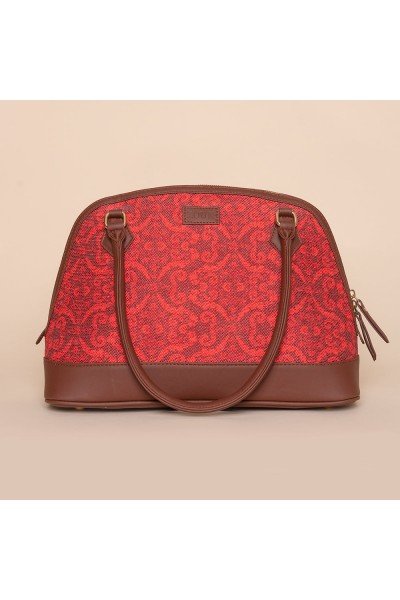 Falaknuma Red Jali Dome Shaped Bag