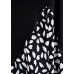 Women black Cotton tunic dress Casual pattern patchwork false two pieces oversized Summer Dresses